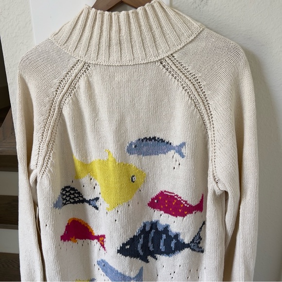 NWT Anthropologie Pilcro Fish Icon Zip-Up Sweater - Picture 8 of 11